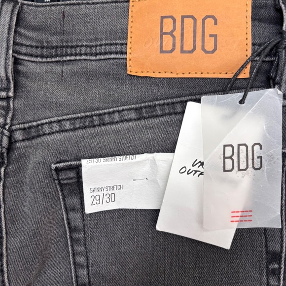 BDG Urban Outfitters Black Skinny Stretch Jeans Size 29/30 NWT - Picture 6 of 9